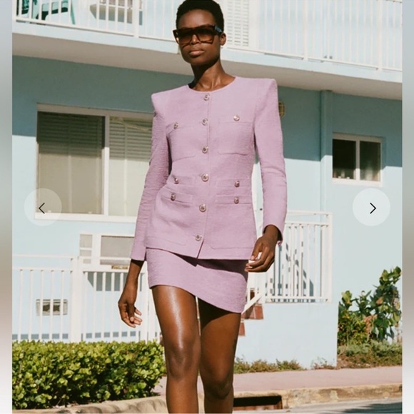 Veronica Beard Violet Corey Dickey Jacket Size 0 - Picture 4 of 13